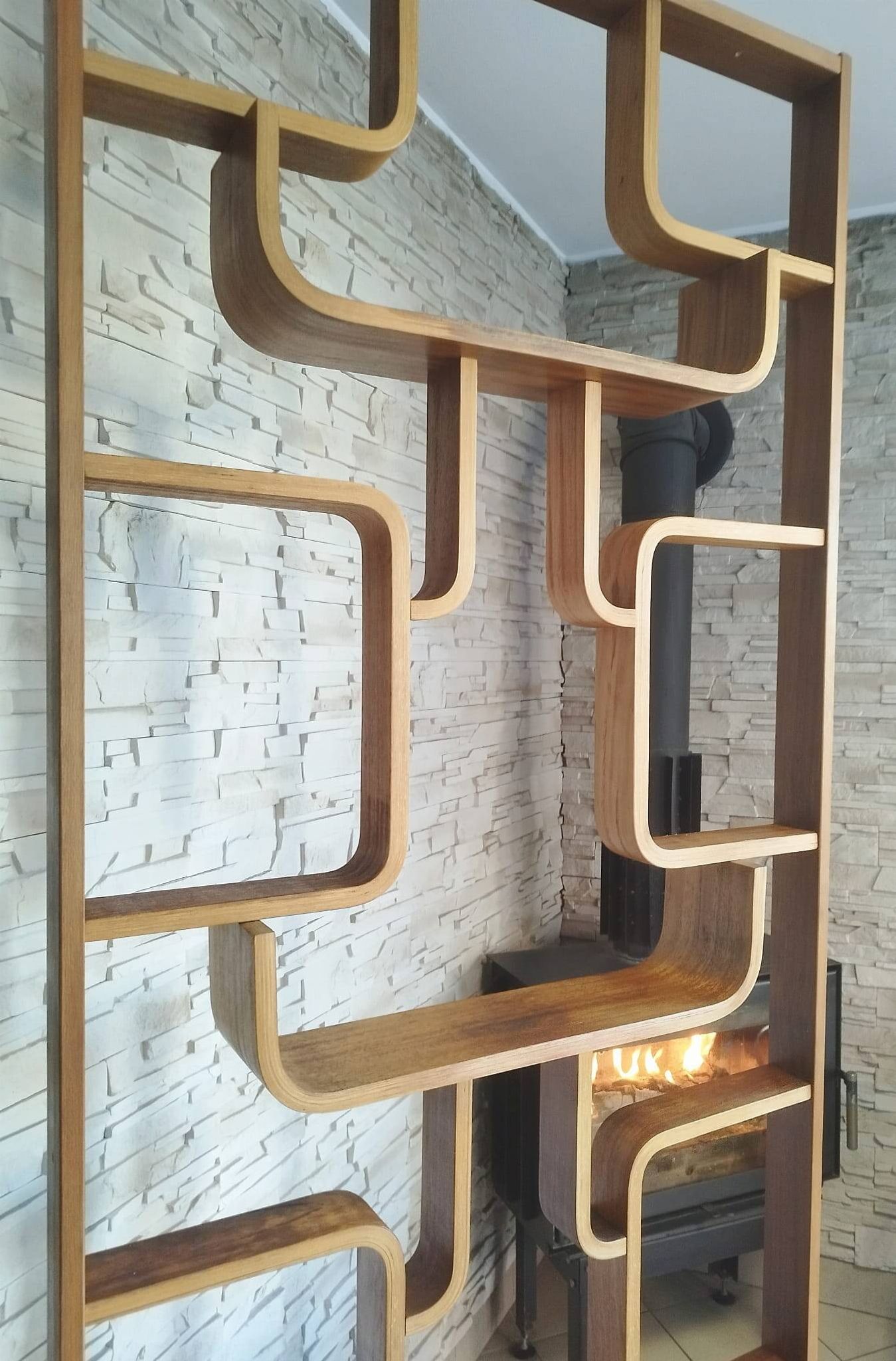 Wall Divider by Ludvik Volak from Drevopodnik Holesov