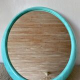 Oval mirror 80s marbled effect