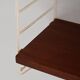 Étagère murale scandinave Hylla des années 1960 en acajou