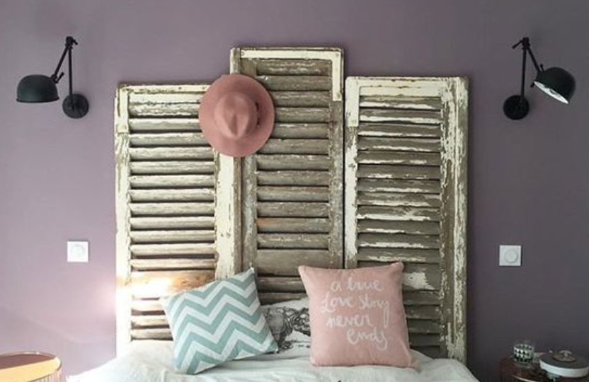 Pair of wooden shutters