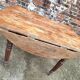 Antique round farmhouse table, modular vintage furniture