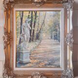 Old vintage painting signed Dimitri MIKHAÏKOV gilded frame