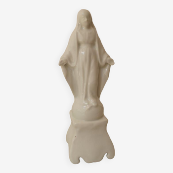 Statue de la Vierge Marie en porcelaine blanche