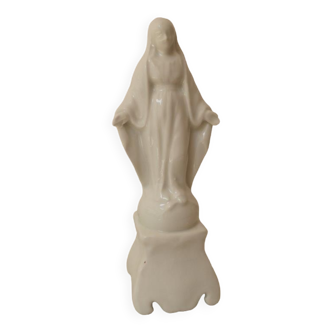 Statue de la Vierge Marie en porcelaine blanche