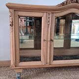 Vintage light wood display case