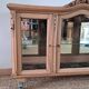 Vintage display cabinet in light wood