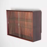 Scandinavian wall display cabinet in rosewood by Poul Cadovius, 1960.