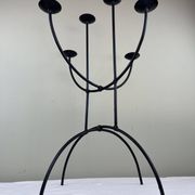 Sculptural chandelier in wrought iron