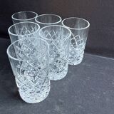 6 Verres à vodka – Cristal taillé