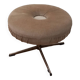 Velvet Swivel Pouf by ISKU 1960s Finland