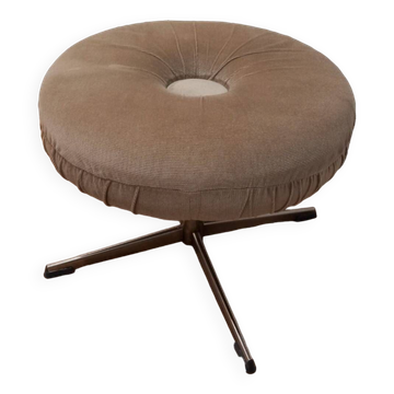 Pouf pivotant en velours par ISKU 1960 Finlande