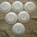 6 plates for castres faiencerie dessert