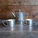 Vintage Art Deco Tea Set – Geometric Teapot and Two Matching Cups