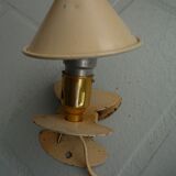 Mushroom lamp with cream white clip, 70s