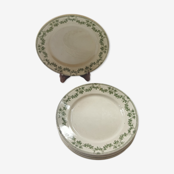 8 assiettes plates Champagne Salins