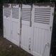 Shutters 4 leaves H148xW245cm (2) antique oak louvres pair 2