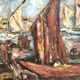 Tableau Vintage - Oil on Canvas, Signed J. Paradis – 20th Century