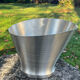 Mumm champagne bucket, vintage pewter vasque