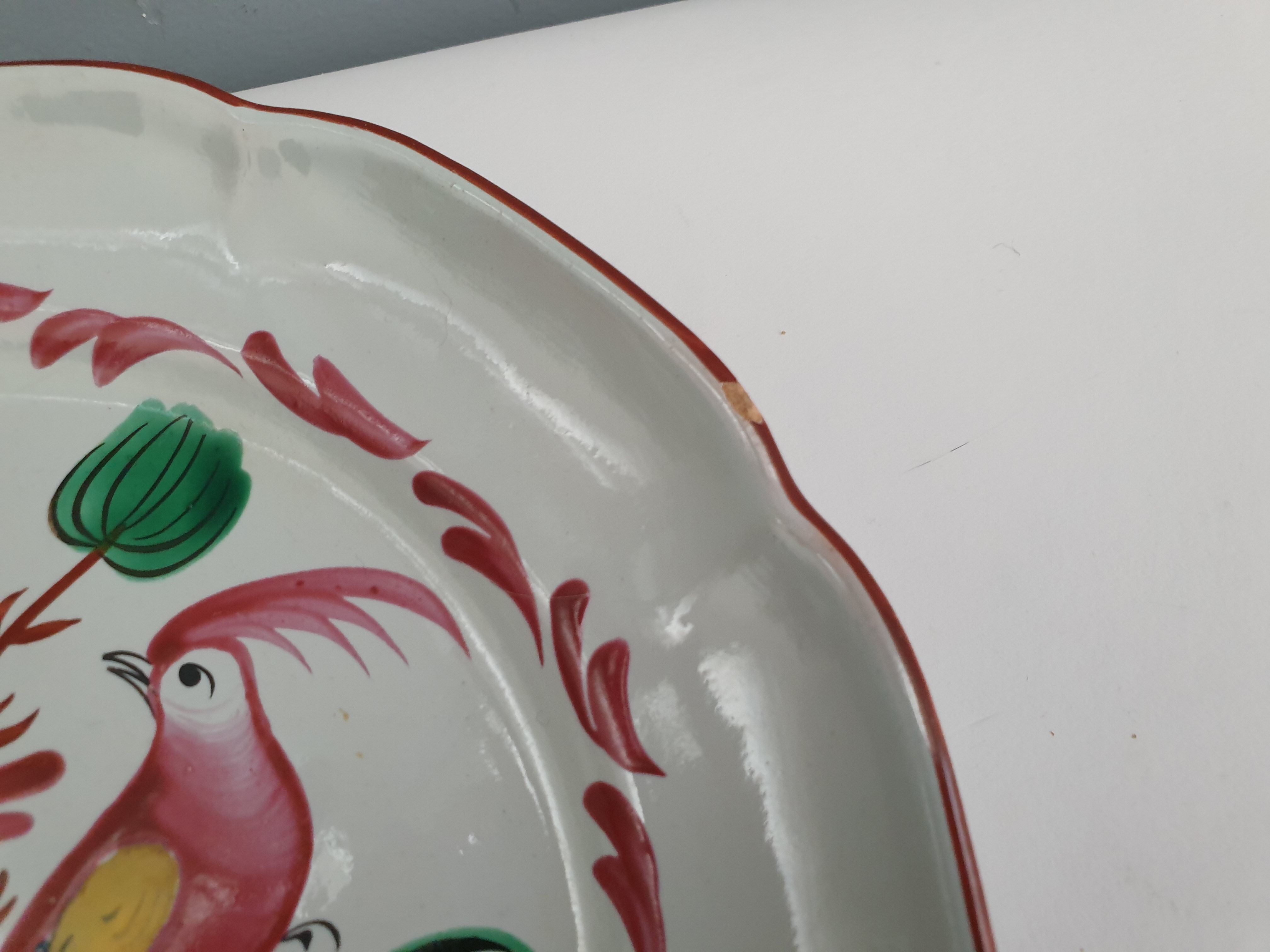 Ancient eastern earthenware plate, Les Islettes