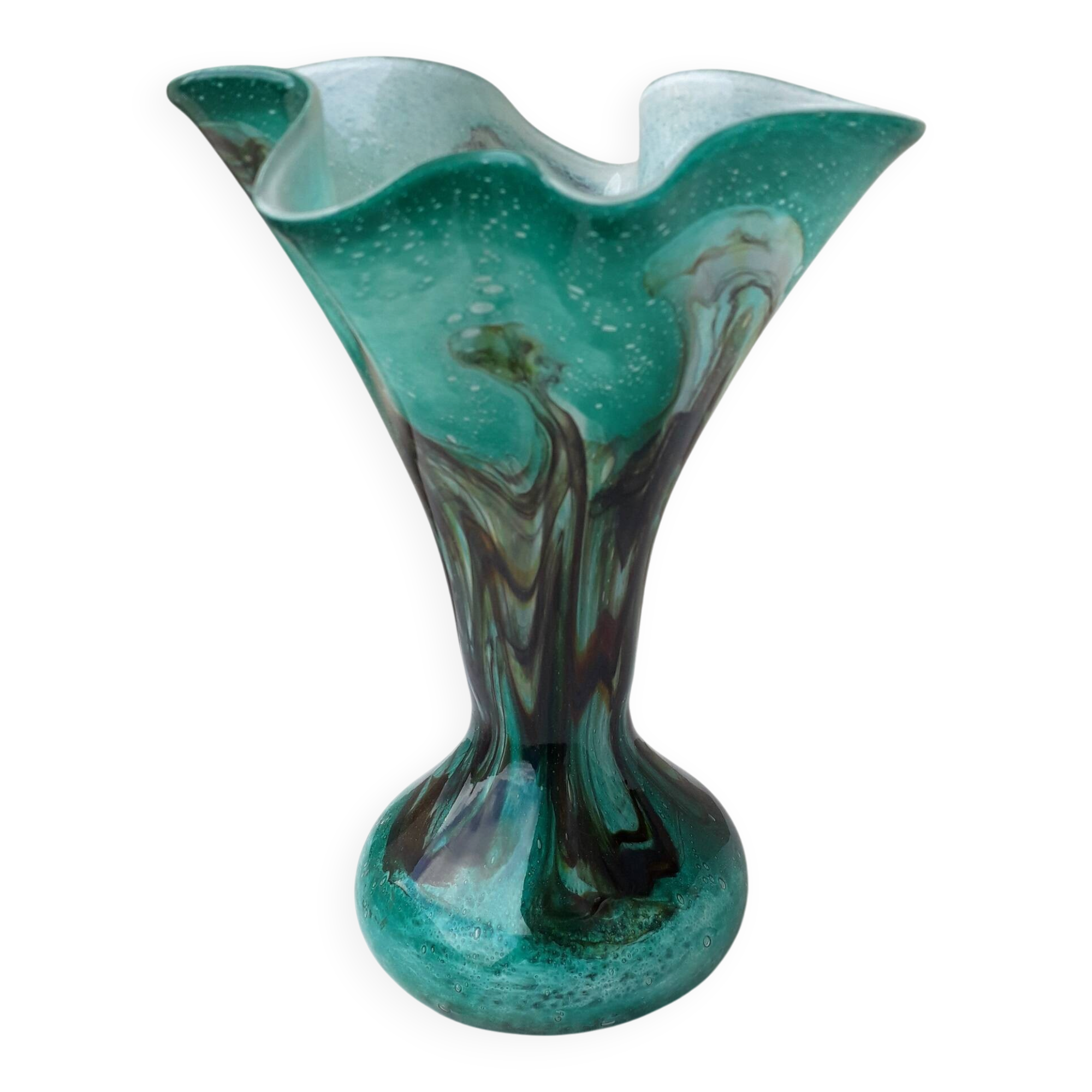 Blown glass vase