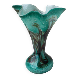 Blown glass vase