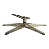 Mid-century danish modern minimalist black leather swivel armchair by georg thams, 1960s