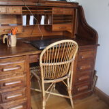 Chaise en rotin 1960