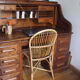 Chaise en rotin 1960
