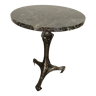 Guimard bistro table in marble and cast iron