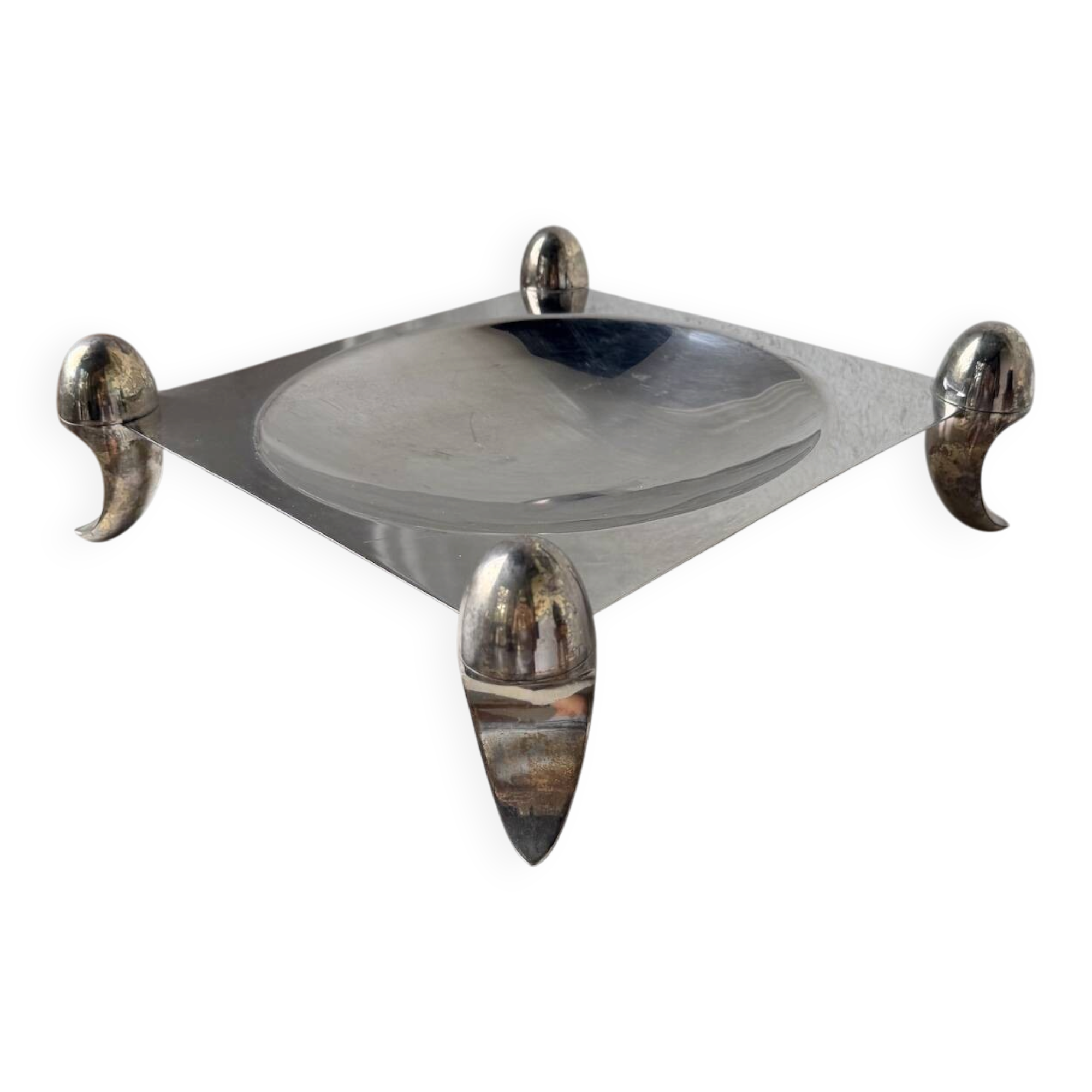 Silver-plated fruit bowl