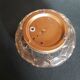 Round amber molded glass ceiling light