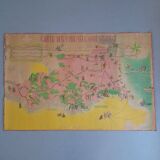 Vintage poster of the Eastern Pyrenees