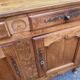 Louis XV buffet in light solid walnut from the 19th century.