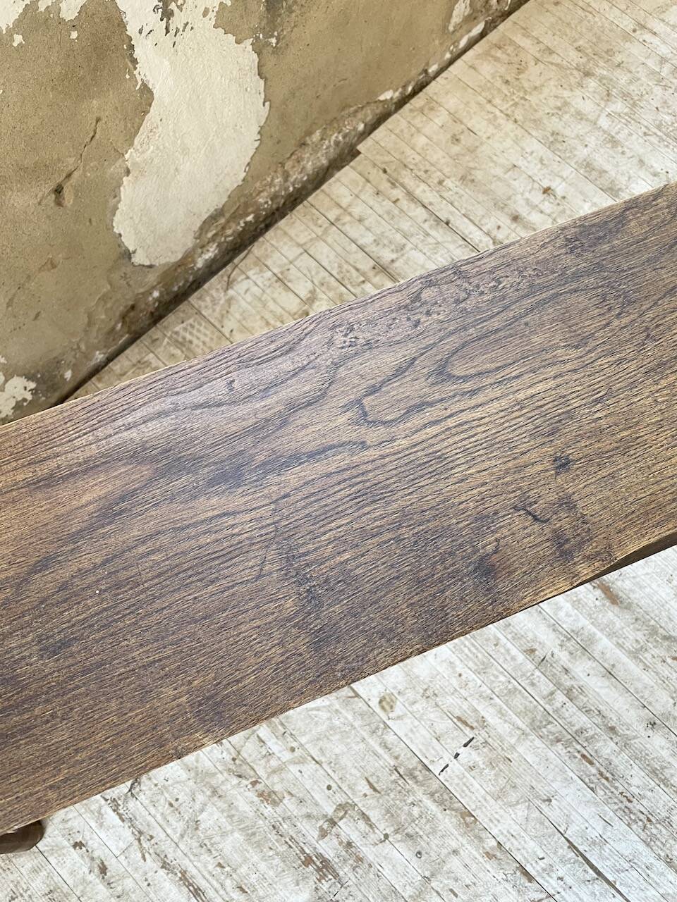 Solid oak farm bench 3m