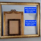 Frame and mirror circa 1830 47x41x6.5 cm gilded stucco wood SB618