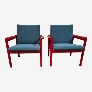 Paire de fauteuils année 1960 vintage