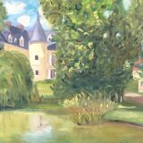 Tableau le château du lac