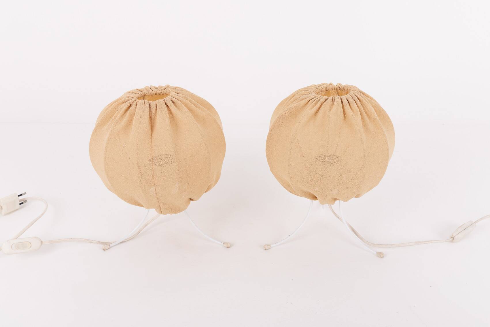 Vintage 1960’s pair of Tripod table lamps