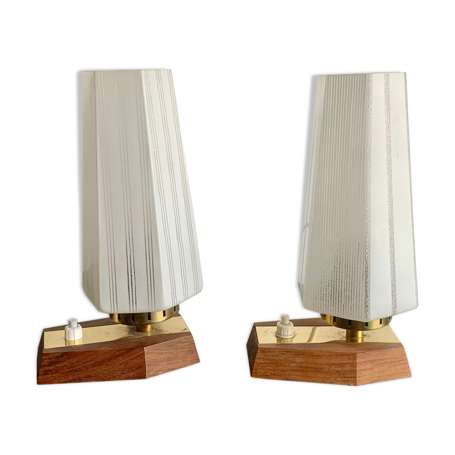 Pair of bedside lamps, Germany, 1960s