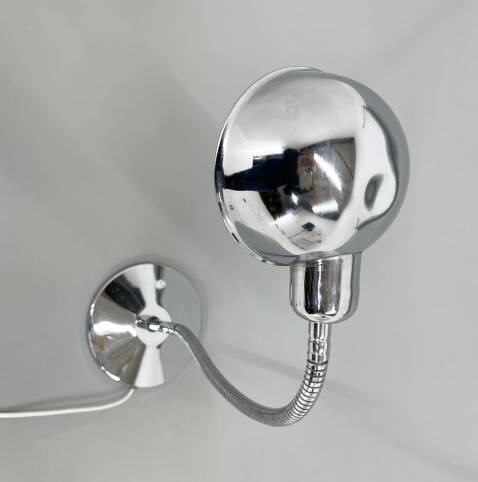 1960's Chrome Adjustable Table Lamp, Italy