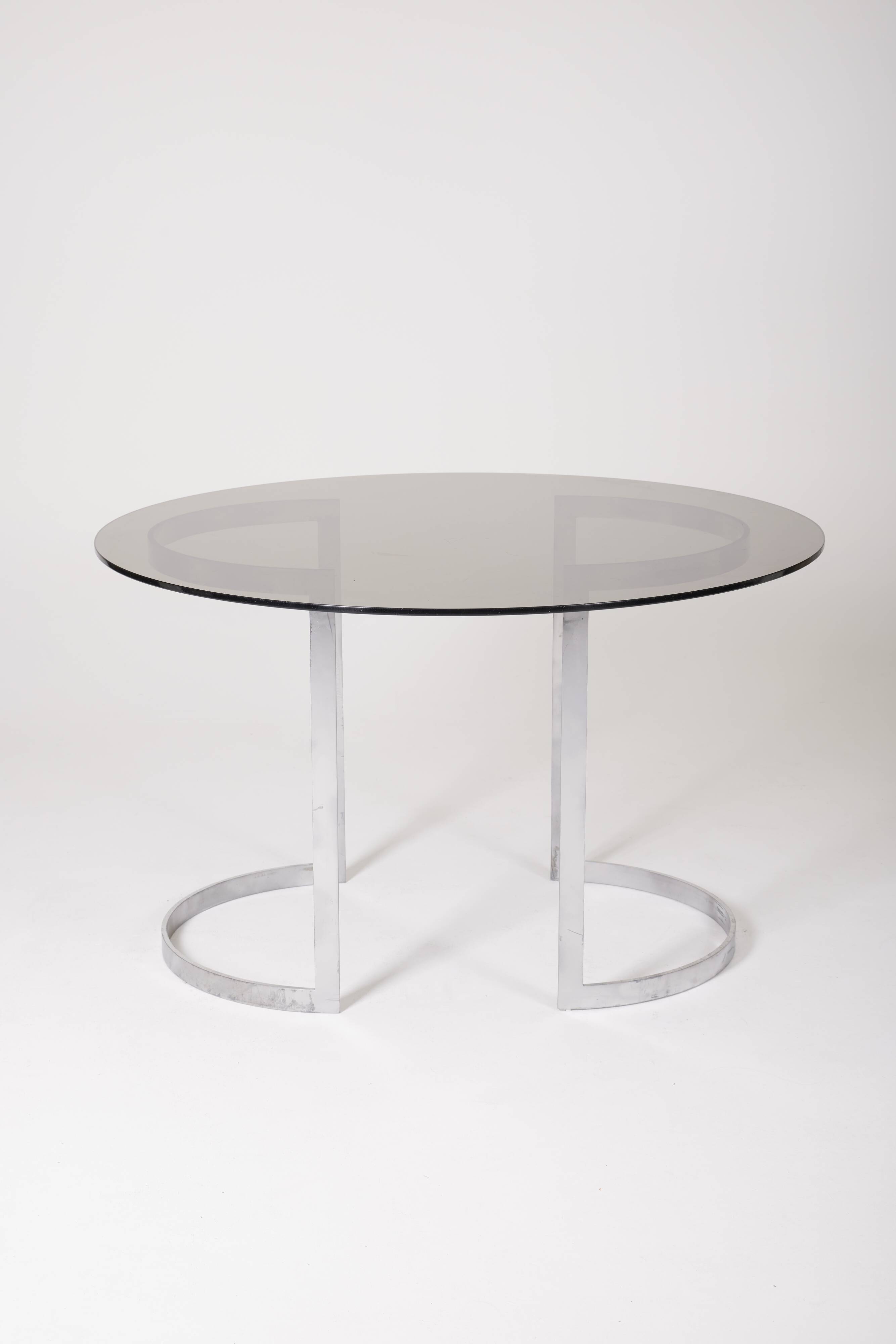 Boris Tabacoff glass table for Roche Bobois