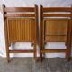 varnished wooden folding garden chairs
