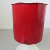 Enamelled tole paper basket, tulip foot 60 70