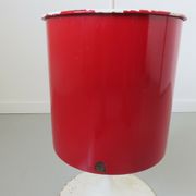 Enamelled tole paper basket, tulip foot 60 70