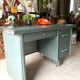 Vintage green metal industrial office