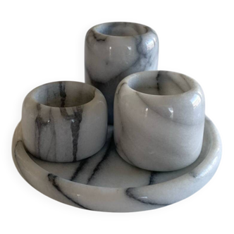 Marble candlesticks