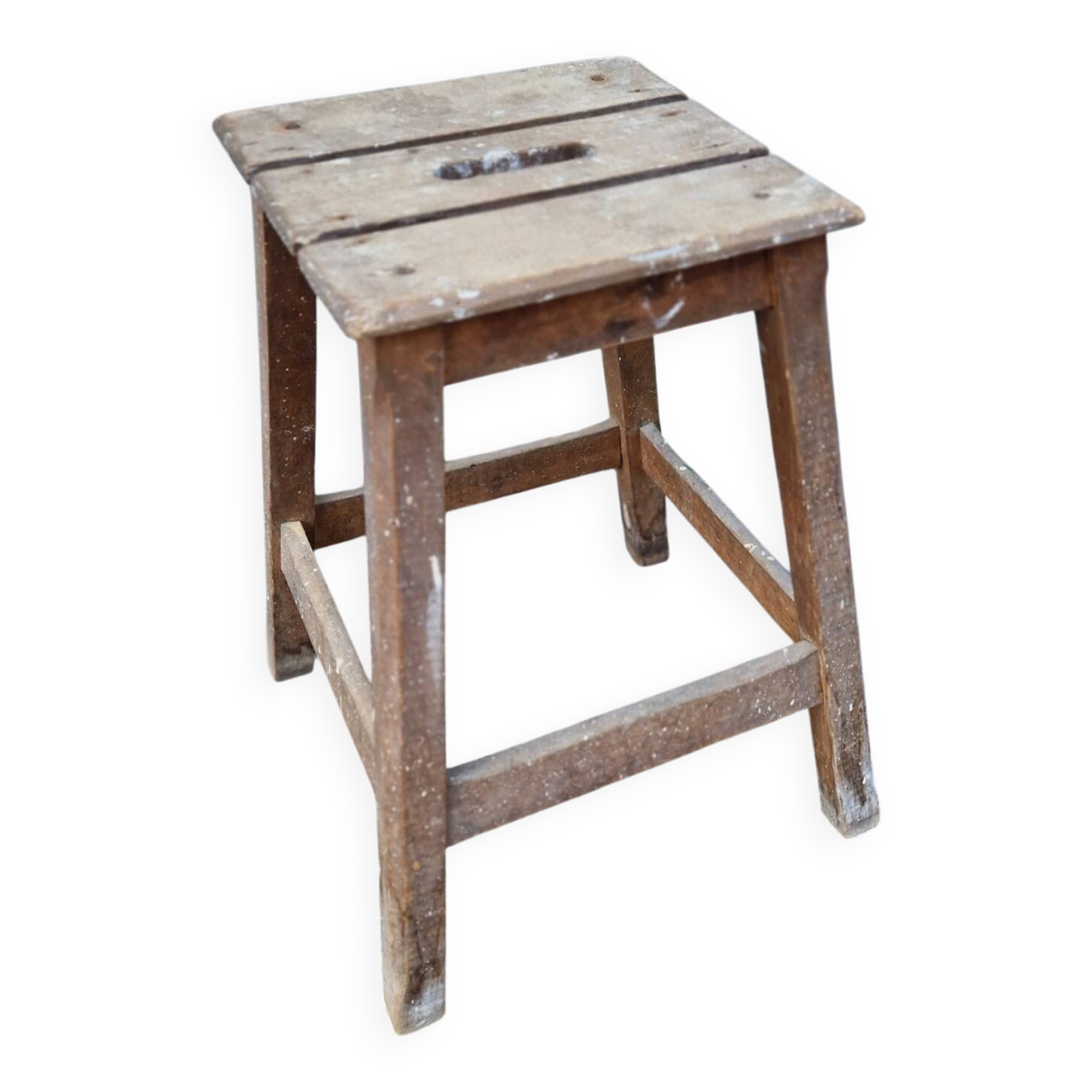 Antique beech stool