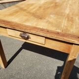 Table de ferme avec paire de bancs