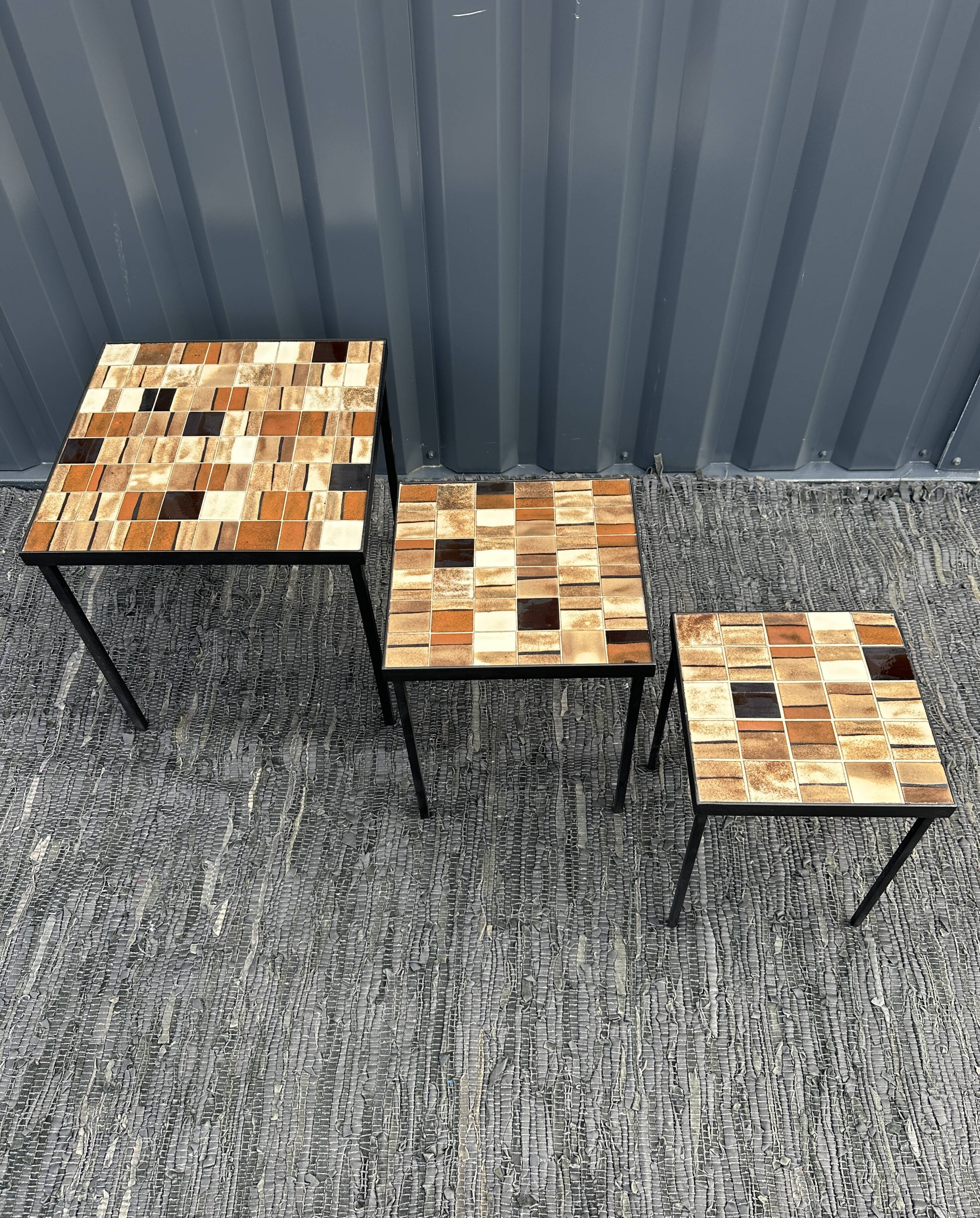 Mado jolain trio de tables basses