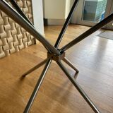 Round smoked glass table, 1970